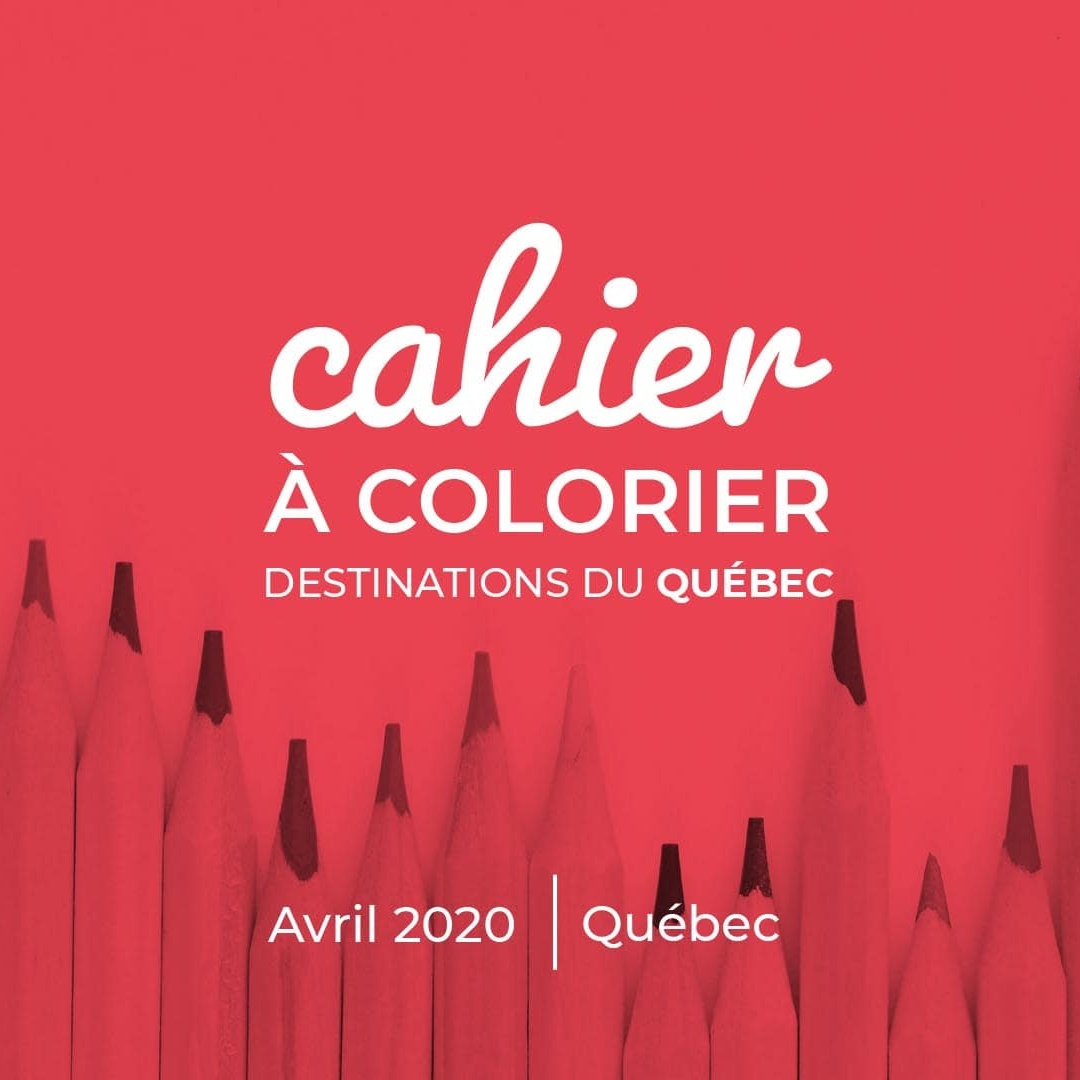 Cahier à colorier, destinations du Québec