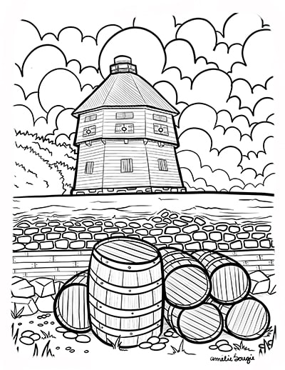 Quebec Coloring Pages